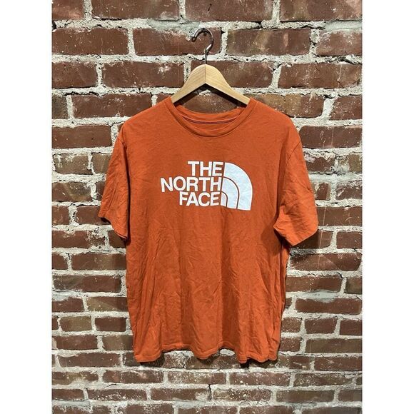 The North Face Mens Orange Short Sleeve Graphic T-shirt Size XL - Picture 1 of 3